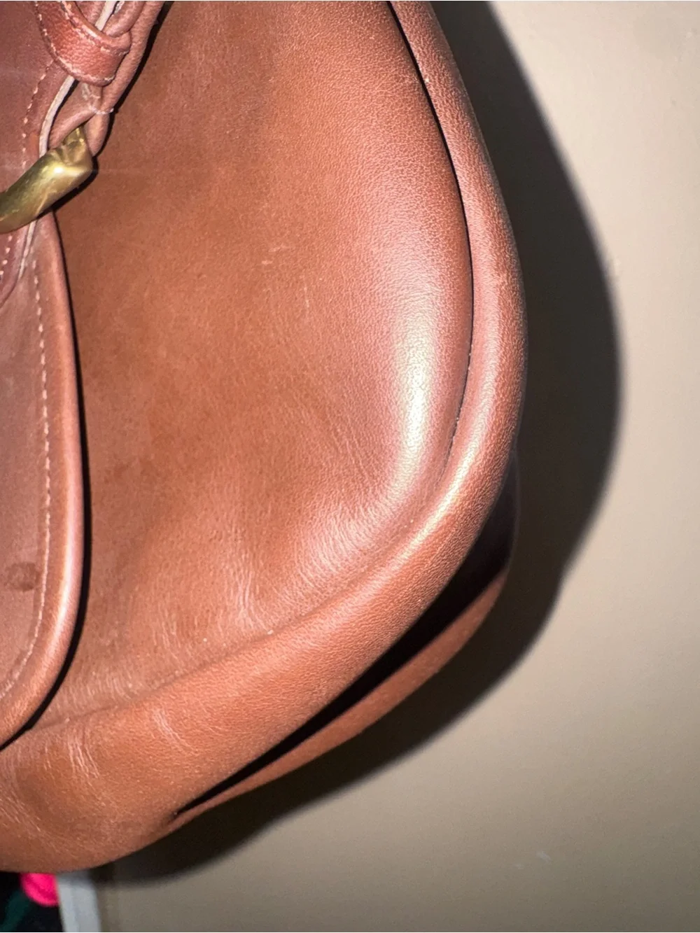 Vintage Coach Soho Bedford flap in Mahogany
